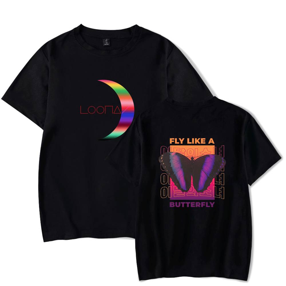 Loona Butterfly T-Shirt - Black