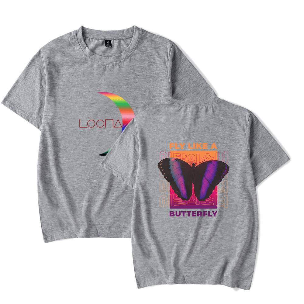 Loona Butterfly T-Shirt - Gray