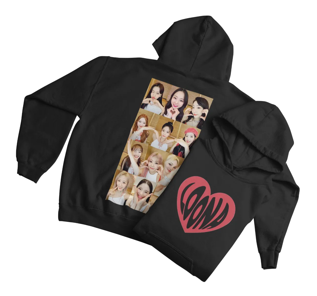 Loona Heart Collage Hoodie