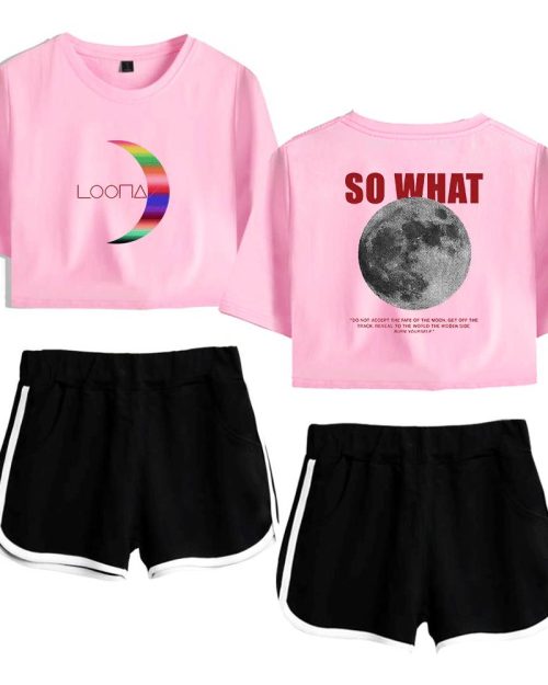 Loona So What Tracksuit - Pink-Black